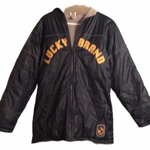 Warm lucky brand coat jacket XL 20 zip fleece